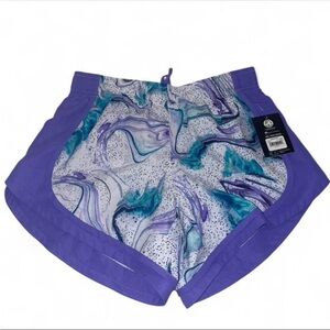 BRAND NEW Purple and Blue Marble Print Athletic Shorts